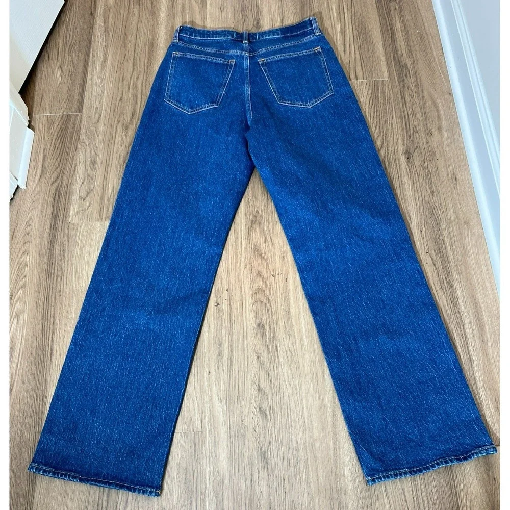 Abercrombie & Fitch 90s Relaxed Jeans High Rise Straight Leg 30 Long Curve Love - Picture 3 of 9